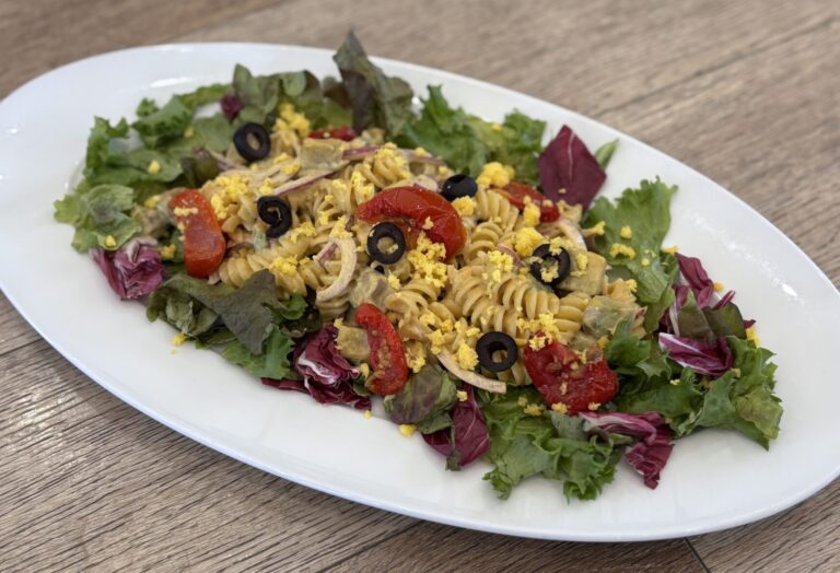 パスタサラダ　酒粕風味の特製コブドレッシング