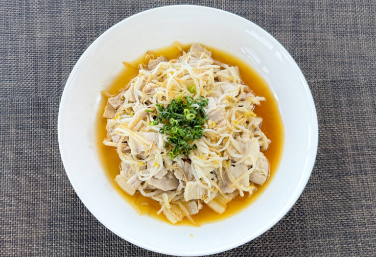 豚肉ともやしのポン酢和え