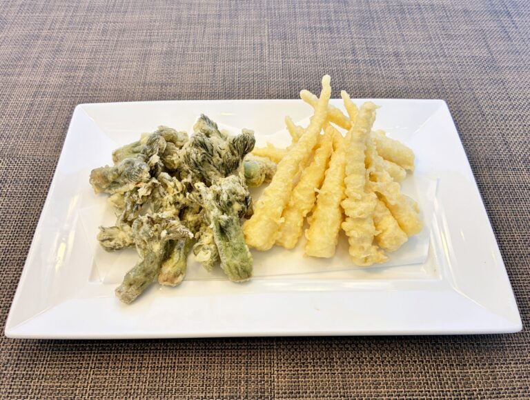 たらの芽と姫竹の天ぷら