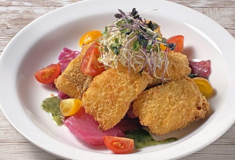 白身魚のカツレツ ミラノ風
